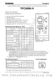 TPC6006-H datasheet pdf TOSHIBA