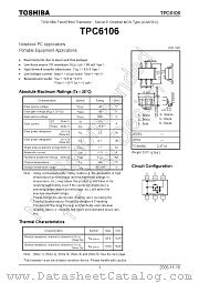 TPC6106 datasheet pdf TOSHIBA