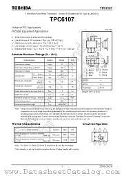 TPC6107 datasheet pdf TOSHIBA