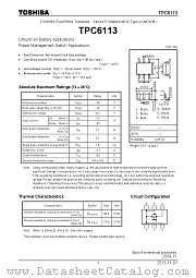 TPC6113 datasheet pdf TOSHIBA