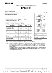 TPC6603 datasheet pdf TOSHIBA