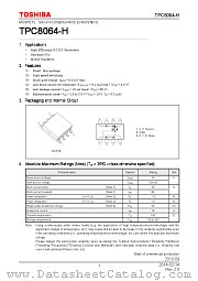 TPC8064-H datasheet pdf TOSHIBA