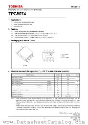 TPC8074 datasheet pdf TOSHIBA