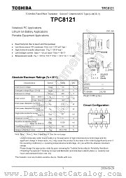 TPC8121 datasheet pdf TOSHIBA