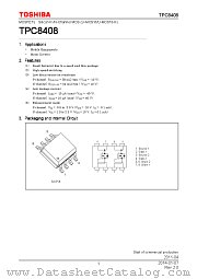 TPC8408 datasheet pdf TOSHIBA