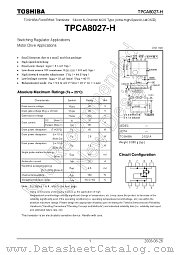 TPCA8027-H datasheet pdf TOSHIBA