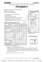 TPCA8028-H datasheet pdf TOSHIBA