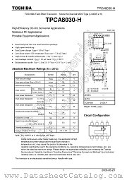 TPCA8030-H datasheet pdf TOSHIBA