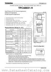 TPCA8031-H datasheet pdf TOSHIBA