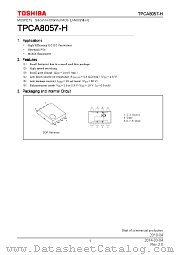 TPCA8057-H datasheet pdf TOSHIBA