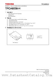 TPCA8058-H datasheet pdf TOSHIBA