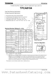 TPCA8104 datasheet pdf TOSHIBA
