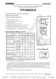 TPCA8A04-H datasheet pdf TOSHIBA