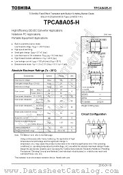 TPCA8A05-H datasheet pdf TOSHIBA