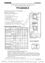 TPCA8A08-H datasheet pdf TOSHIBA