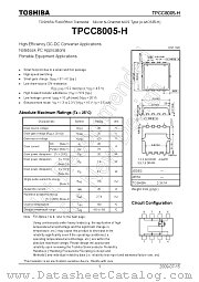 TPCC8005-H datasheet pdf TOSHIBA