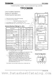 TPCC8009 datasheet pdf TOSHIBA