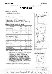 TPCC8103 datasheet pdf TOSHIBA