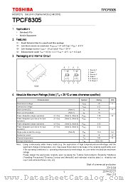 TPCF8305 datasheet pdf TOSHIBA