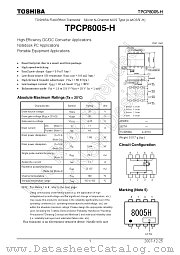 TPCP8005-H datasheet pdf TOSHIBA