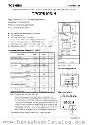 TPCP8103-H datasheet pdf TOSHIBA