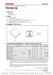 TPCP8110 datasheet pdf TOSHIBA