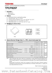 TPCP8207 datasheet pdf TOSHIBA