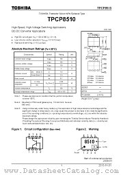 TPCP8510 datasheet pdf TOSHIBA