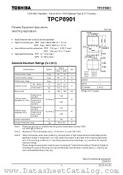 TPCP8901 datasheet pdf TOSHIBA