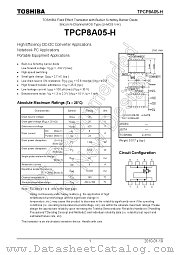 TPCP8A05-H datasheet pdf TOSHIBA