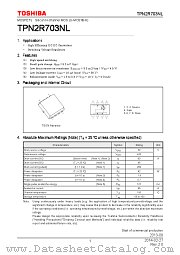 TPN2R703NL datasheet pdf TOSHIBA