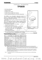 TPS859 datasheet pdf TOSHIBA