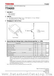 TTA003 datasheet pdf TOSHIBA