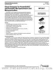 MPC9817 datasheet pdf Freescale (Motorola)
