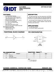IDT74ALVC1G04DY datasheet pdf IDT