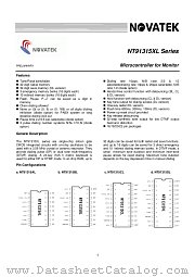 NT91315XL datasheet pdf Novatek