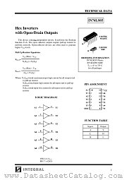 IN74LS05 datasheet pdf INTEGRAL Semiconductor Devices