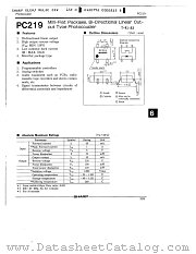 PC219 datasheet pdf SHARP