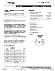 ICL7612DCPA datasheet pdf Intersil