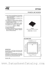 ST7536CFN datasheet pdf ST Microelectronics