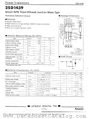 2SD1439 datasheet pdf Panasonic