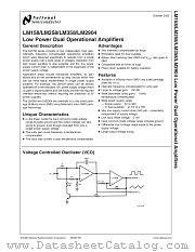 LM158AJ/883 datasheet pdf National Semiconductor