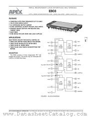 EB03 datasheet pdf Apex Microtechnology Corporation