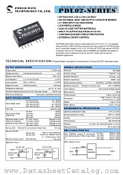 PDL02-48S33 datasheet pdf Power Mate Technology