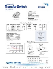 MTS-18B datasheet pdf Mini-Circuits