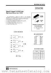IN74ACT00 datasheet pdf INTEGRAL Semiconductor Devices