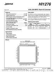 HI1276 datasheet pdf Intersil