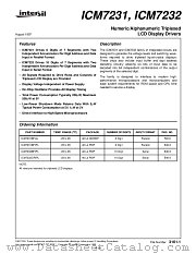 ICM7231BFIJL datasheet pdf Intersil