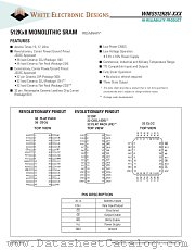 WMS512K8V-17DEIA datasheet pdf White Electronic Designs