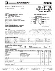CMM1321-AK-000T datasheet pdf CELERITEK